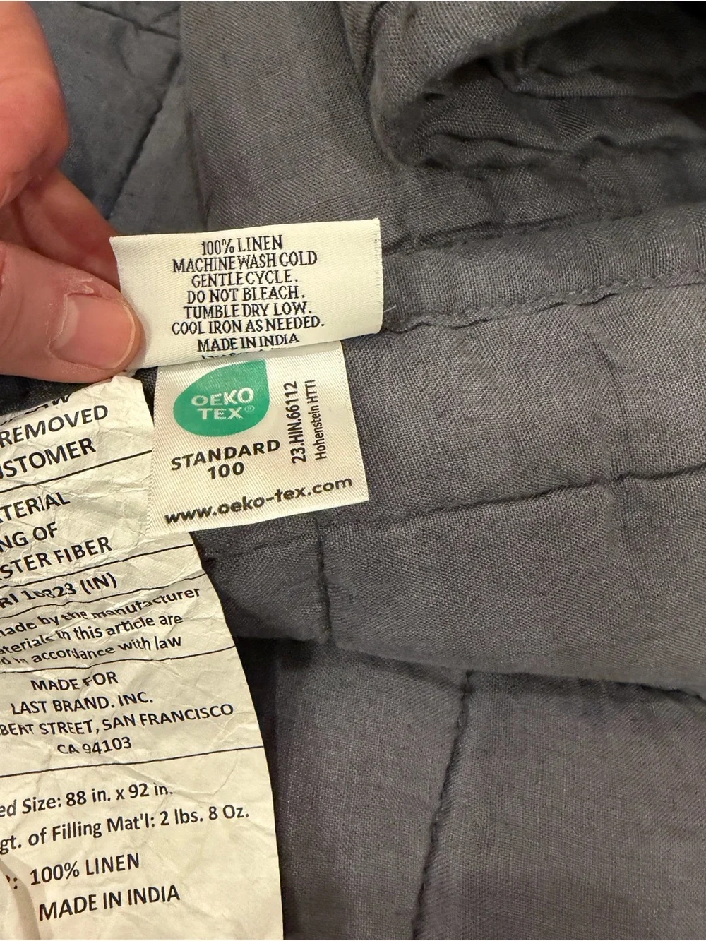 Quince 100% Linen Quilt and Shams